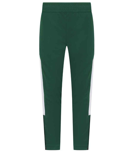 Finden + Hales Kids Knitted Tracksuit Pants LV883 - Bottle Green/White