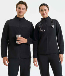 Onna Ladies Agility Panelled Fleece Jacket NN802 - Black - model view