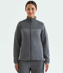 Onna Ladies Agility Panelled Fleece Jacket NN802 - Dynamo Grey - model view
