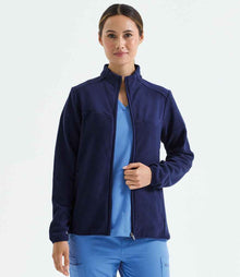 Onna Ladies Agility Panelled Fleece Jacket NN802 - Navy - model view