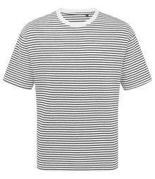 Premier Unisex Utility 2.0 Oversized T-Shirt PR020 - Black/White Stripe