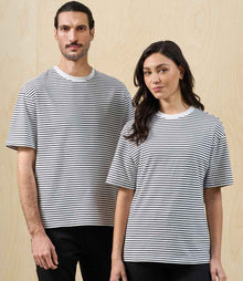 Premier Unisex Utility 2.0 Oversized T-Shirt PR020 - PR020 Black/White Stripe Model
