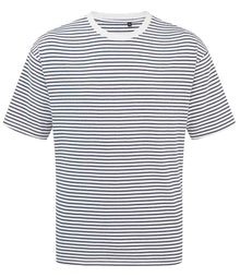 Premier Unisex Utility 2.0 Oversized T-Shirt PR020 - Navy/White Stripe
