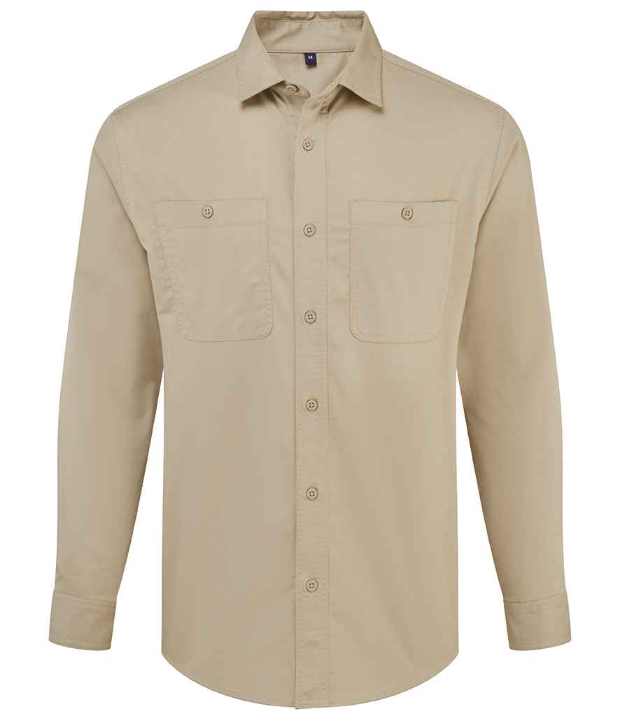Premier Unisex Utility 2.0 Service Shirt PR021 - Stay Khaki