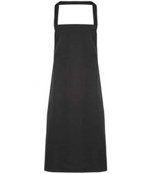Premier Organic Cotton Bib Apron PR102 - Black