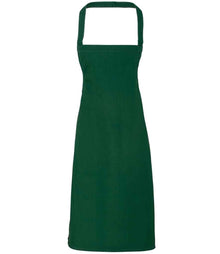 Premier Organic Cotton Bib Apron PR102 - Bottle Green