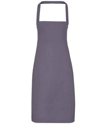 Premier Organic Cotton Bib Apron PR102 - Dark Grey