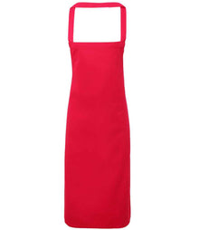 Premier Organic Cotton Bib Apron PR102 - Hot Pink