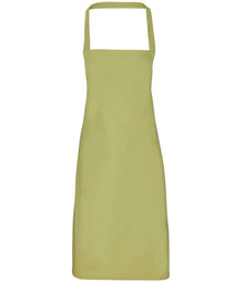Premier Organic Cotton Bib Apron PR102 - Lime Green