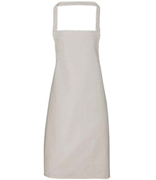 Premier Organic Cotton Bib Apron PR102 - Natural