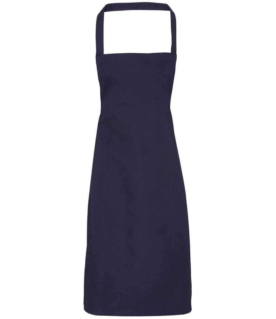 Premier Organic Cotton Bib Apron PR102 - Navy