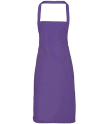 Premier Organic Cotton Bib Apron PR102 - Purple