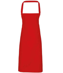 Premier Organic Cotton Bib Apron PR102 - Red
