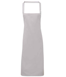 Premier Organic Cotton Bib Apron PR102 - Silver