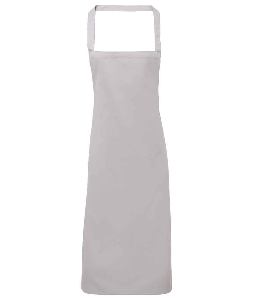 Premier Organic Cotton Bib Apron PR102 - Silver
