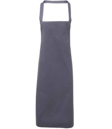 Premier Organic Cotton Bib Apron PR102 - Steel
