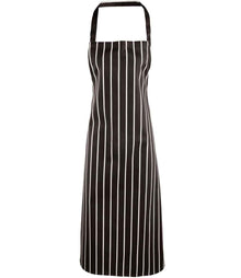 Premier Stripe Apron PR110 - Black/White