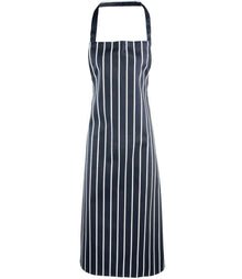 Premier Stripe Apron PR110 - Navy/White