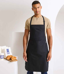 Premier Fairtrade Organic Cotton Bib Apron PR112 - PR112 Black Model