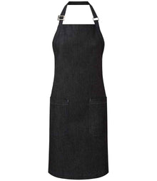 Premier Fairtrade Organic Cotton Denim Bib Apron PR113 - Indigo Denim