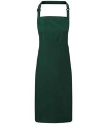 Premier Waterproof Bib Apron PR115 - Bottle Green