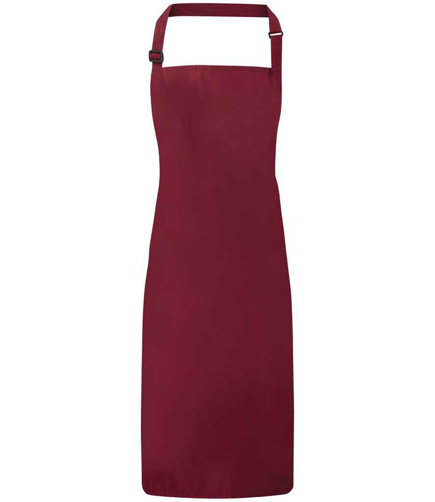Premier Waterproof Bib Apron PR115 - Burgundy
