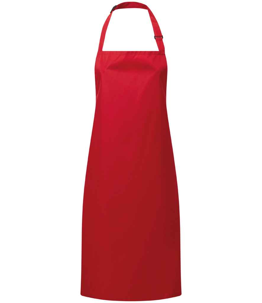 Premier Waterproof Bib Apron PR115 - Red