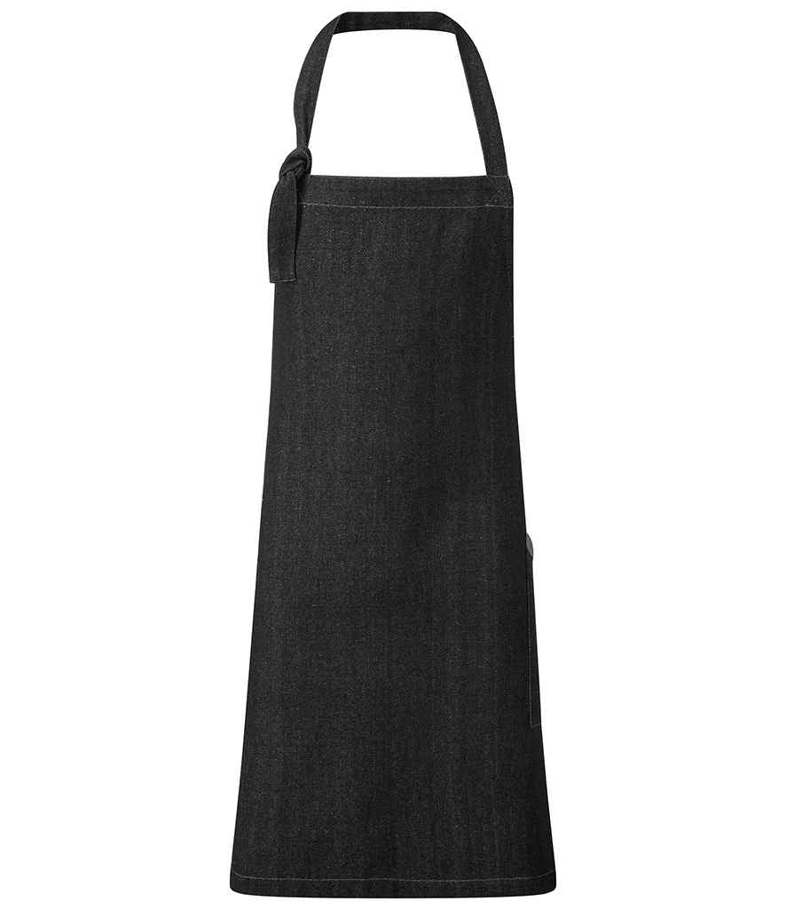 Premier Regenerate Bib Apron PR122 - Black Denim
