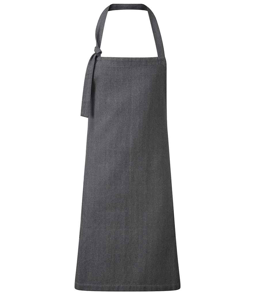 Premier Regenerate Bib Apron PR122 - Grey Denim