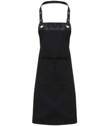 Premier Espresso Bib Apron PR123 - Black/Black