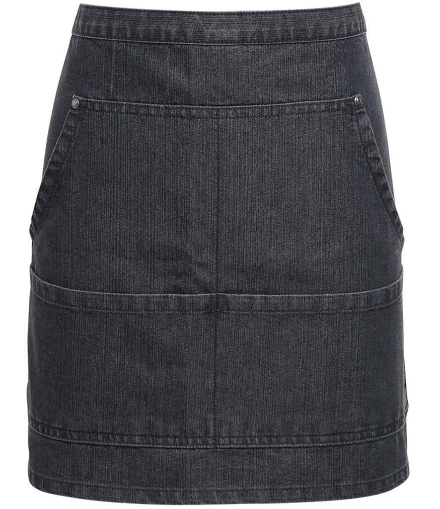 Premier Denim Waist Apron PR125 - Black Denim