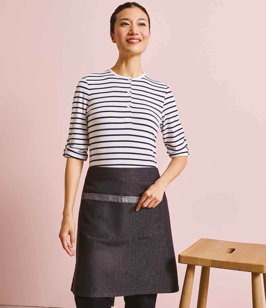 Premier Domain Waist Apron PR128 - PR128 Black Denim Model