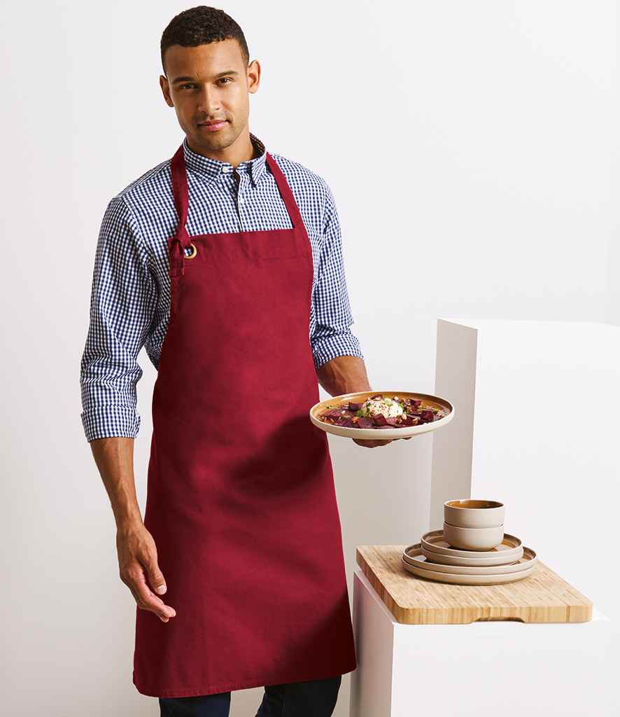 Premier Calibre Bib Apron PR130 - PR130 Burgundy Model