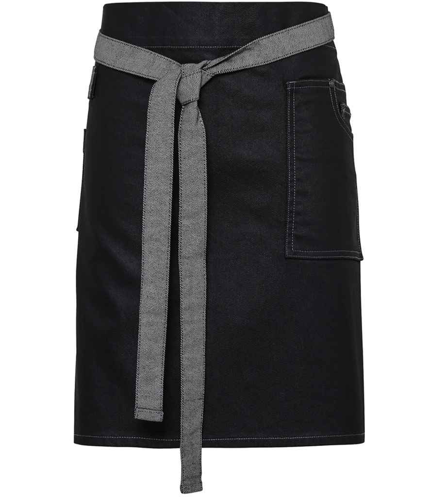 Premier Division Waist Apron PR135 - Black Denim