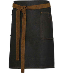 Premier Division Waist Apron PR135 - Black/Tan Denim