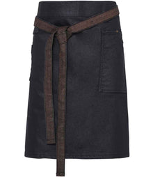 Premier Division Waist Apron PR135 - Indigo Denim/Brown Denim