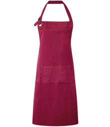 Premier Calibre Heavy Canvas Pocket Apron PR137 - Burgundy
