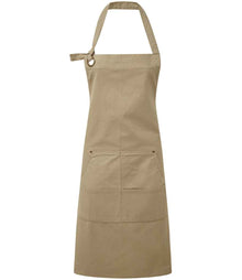 Premier Calibre Heavy Canvas Pocket Apron PR137 - Khaki