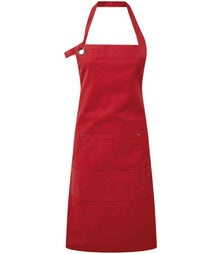 Premier Calibre Heavy Canvas Pocket Apron PR137 - Red