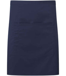 Premier 'Colours' Mid Length Apron with Pocket PR141 - Navy