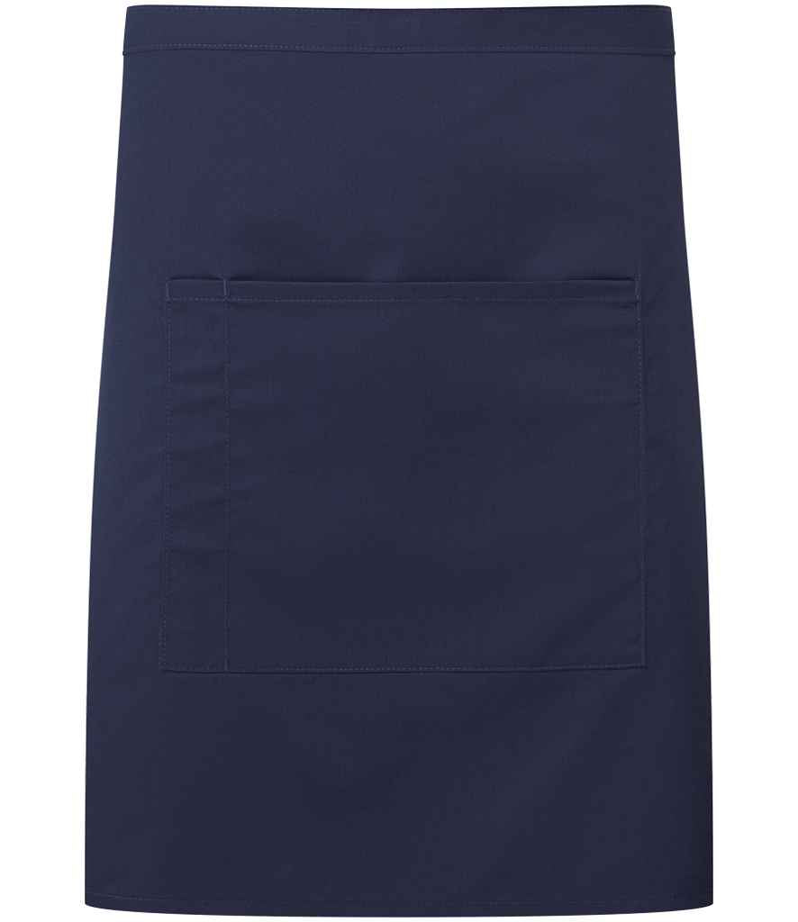 Premier 'Colours' Mid Length Apron with Pocket PR141 - Navy