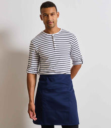 Premier 'Colours' Mid Length Apron with Pocket PR141 - PR141 Navy Model