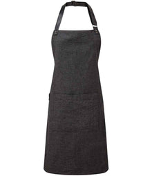 Premier Annex Oxford Bib Apron PR144 - Black
