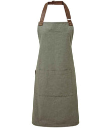 Premier Annex Oxford Bib Apron PR144 - Moss