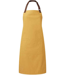 Premier Annex Oxford Bib Apron PR144 - Mustard