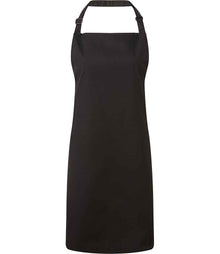 Premier 'Colours' Bib Apron PR150 - Black