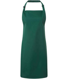 Premier 'Colours' Bib Apron PR150 - Bottle Green