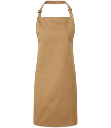 Premier 'Colours' Bib Apron PR150 - Camel