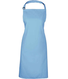 Premier 'Colours' Bib Apron PR150 - Cornflower