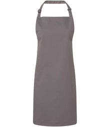 Premier 'Colours' Bib Apron PR150 - Dark Grey